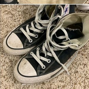 Black high top Converse